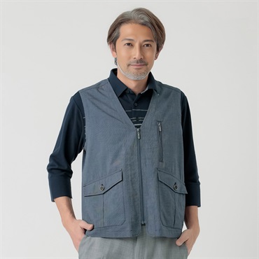 TOROY(トロイ) TOROY メッシュ切替ベスト メンズ(コイアオ-M)