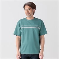 TOROY 胸切替Tシャツ メンズ(ミドリ-M)