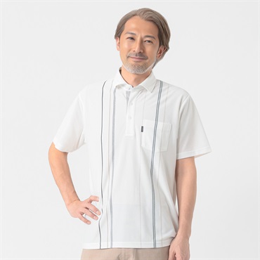 TOROY(トロイ) TOROY デザインポロシャツ メンズ(シロ-M)