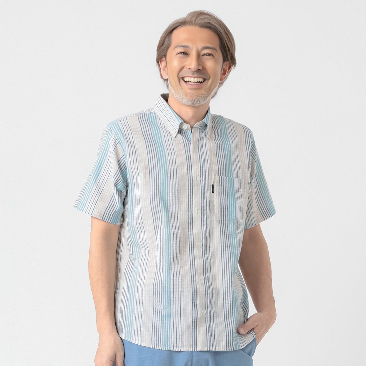 TOROY(トロイ) TOROY デザインシャツ メンズ(ミドリ-M)