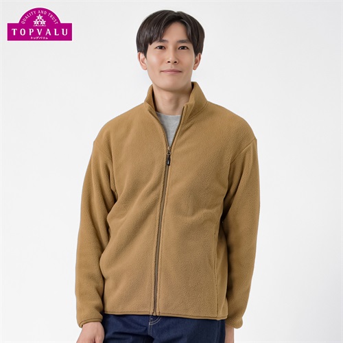 トップバリュ(TOPVALU) フリースジップジャケット メンズ
