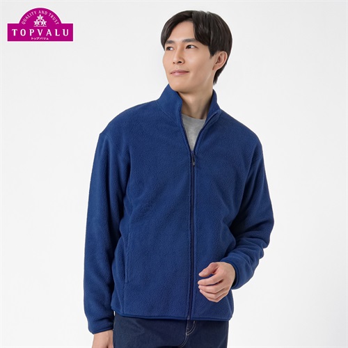 トップバリュ(TOPVALU) フリースジップジャケット メンズ(コイアオ-M)