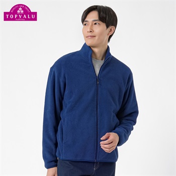 トップバリュ(TOPVALU) フリースジップジャケット メンズ(コイアオ-M)