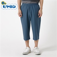 ヒヤロン コードレーン七分丈パンツ メンズ(アオ-M)