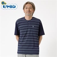 ヒヤロン ヘンリーTシャツ メンズ(コイアオ-M)