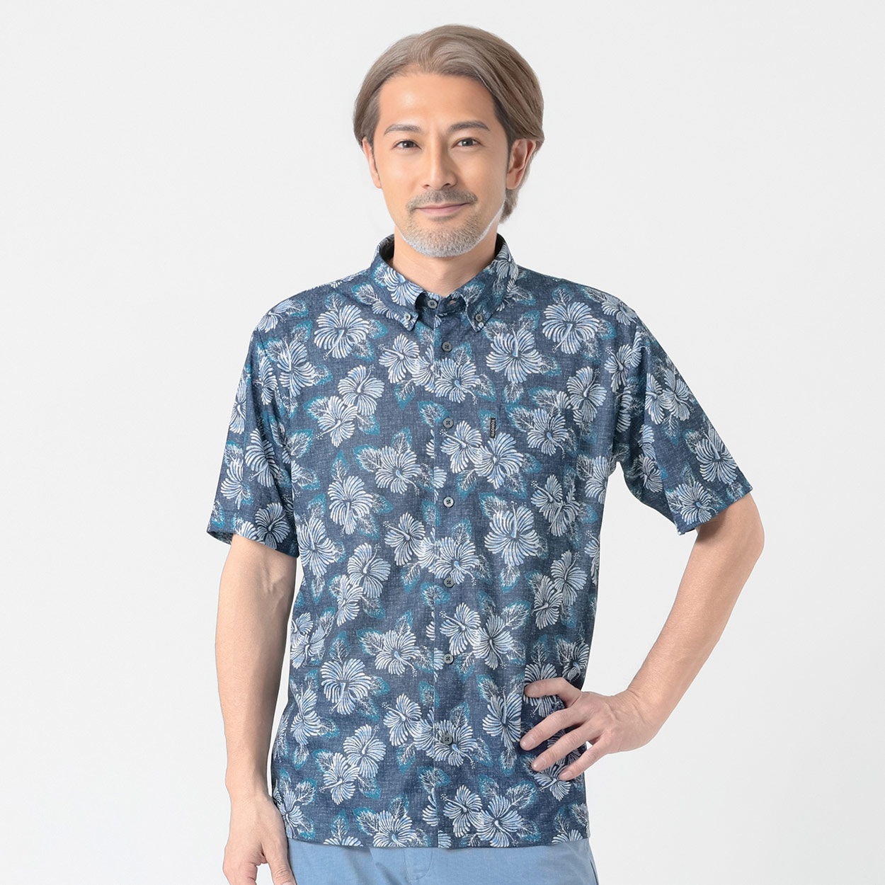 TOROY(トロイ) TOROY プリント全開ポロシャツ メンズ(コイアオ-M)