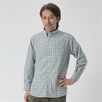 快適設計ドビー長袖シャツ メンズ 粋楽陽(きらび)(ウスクロ-M)
