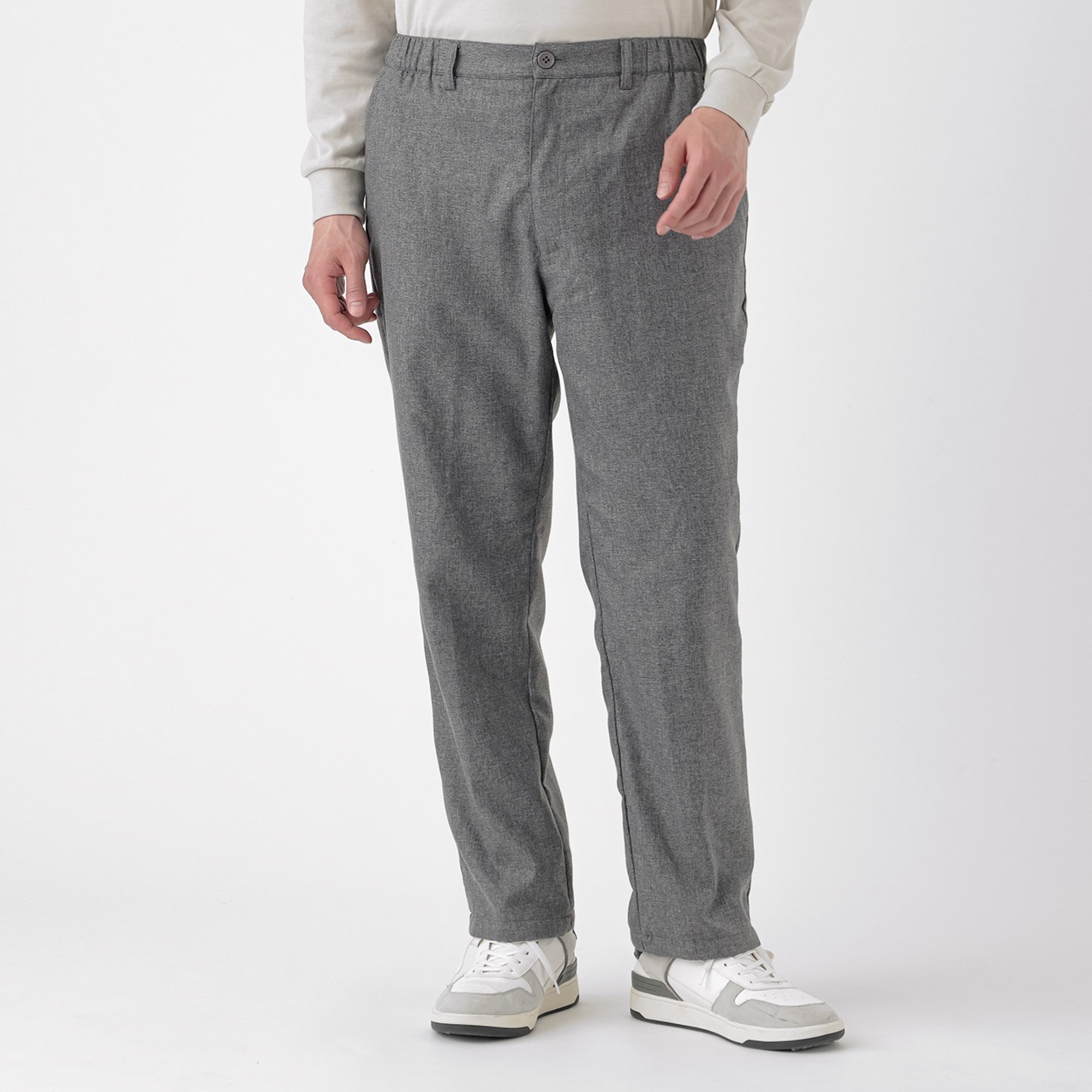 ウール調起毛裏フリーススラックス メンズ 粋楽陽(きらび)(ウスクロ-Lｰ72)