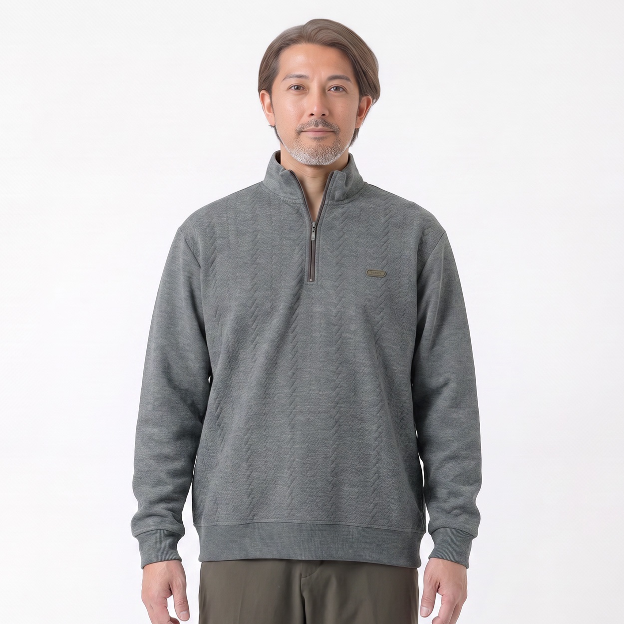 TOROY(トロイ) TOROY ハーフジップトレーナー メンズ(ウスクロ-M)