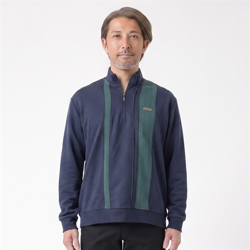 TOROY(トロイ) TOROY ハーフジップトレーナー メンズ(コイアオ-M)