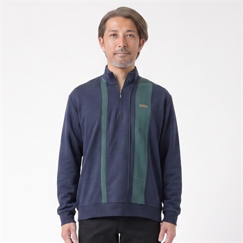 TOROY(トロイ) TOROY ハーフジップトレーナー メンズ(コイアオ-M)