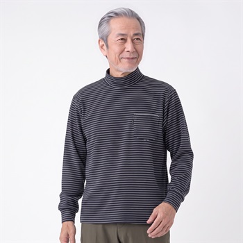 TOROY ボーダーハイネック メンズ(コイアオ-M)