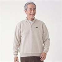 TOROY 裏起毛ジップトレーナー メンズ(アイボリー-M)