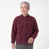 TOROY 裏起毛ジップトレーナー メンズ(コイアカ-L)