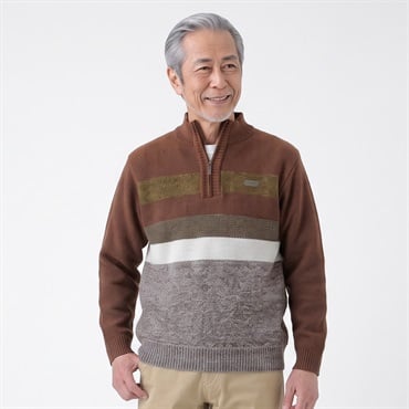 TOROY 裏フリースジップセーター メンズ