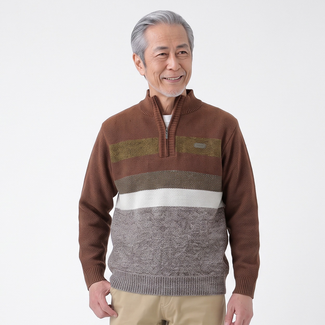 TOROY 裏フリースジップセーター メンズ(コイダイダイ-XL)
