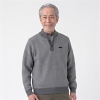 TOROY 裏フリースドンキー衿セーター メンズ(ウスクロ-M)