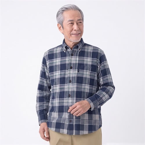 TOROY 起毛チェックシャツ メンズ
