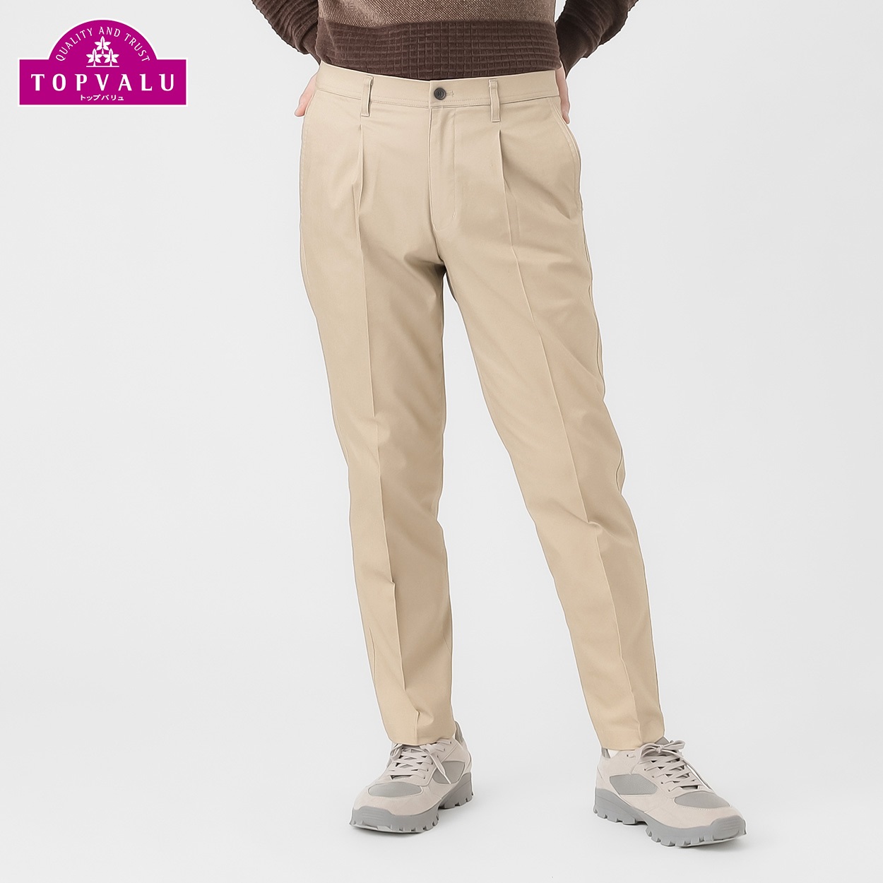 ツイルスーパーストレッチタックパンツ メンズ | イオンスタイル