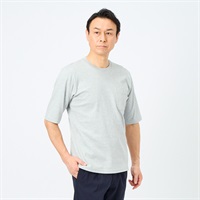 快適設計 コットンクルーネック 半袖Tシャツ メンズ