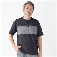粋楽陽(きらび) クレープ半袖Tシャツ メンズ