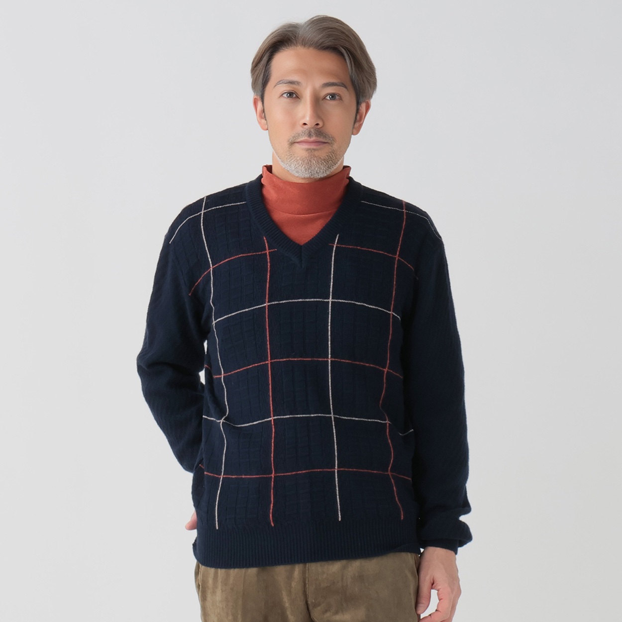 日本製 Vネックセーター メンズ | イオンスタイルオンライン 衣料品