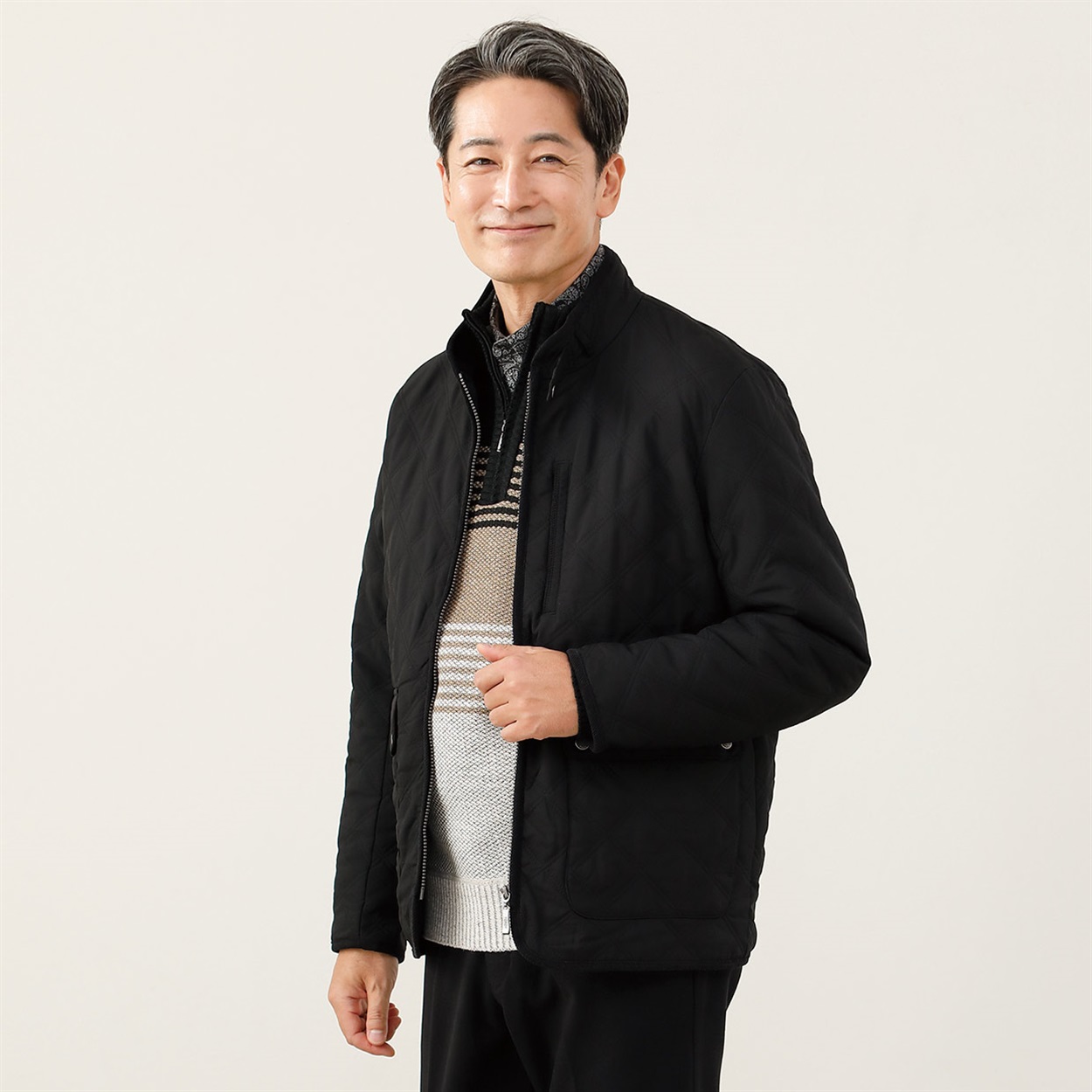 TOROY(トロイ) TOROY 中綿キルトブルゾン メンズ | イオンスタイル