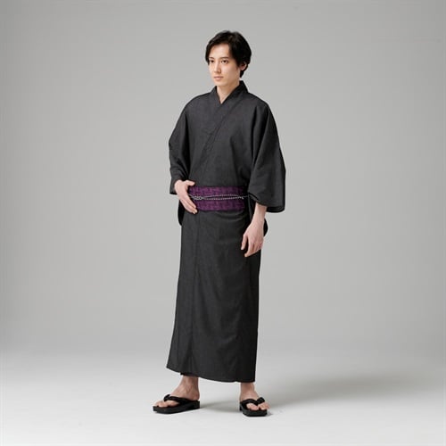 【ポイント20倍対象商品】ブランドゆかた 2点セット(クロ-M)