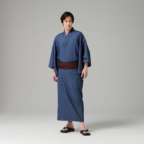 【ポイント20倍対象商品】ブランドゆかた 2点セット(コイアオ-M)