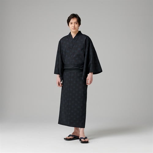 【ポイント20倍対象商品】ブランドゆかた 2点セット(Ａコイアオ-M)