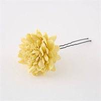 髪飾り Uピン ピンポンマム レディス(キイロ-フリー)