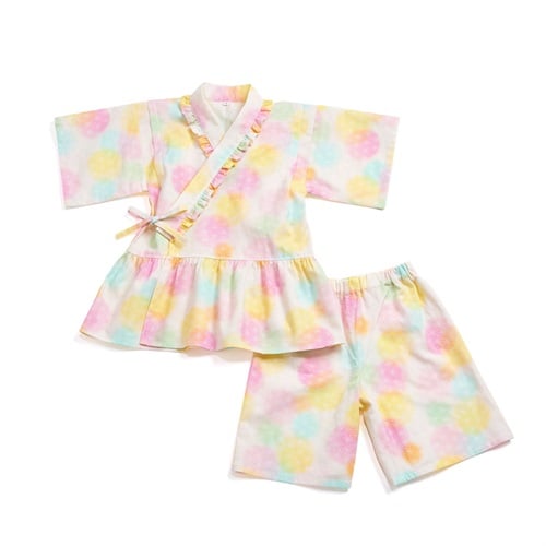 甚平プリント キッズ(ドット-100)