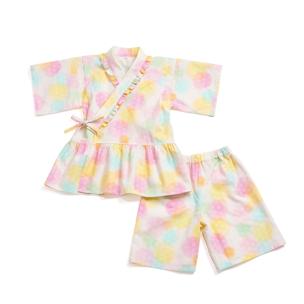 甚平プリント キッズ(ドット-120)