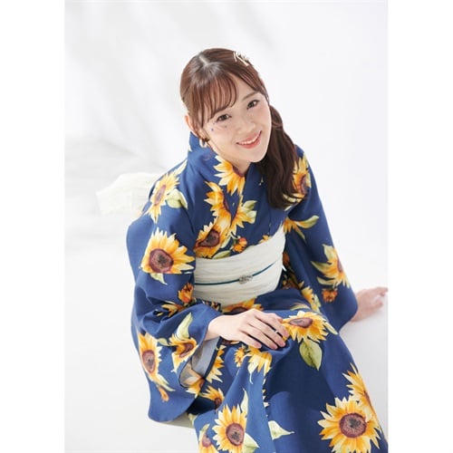 ノースリワンピゆかた(ゆかた+へこ帯) 2点セット レディス