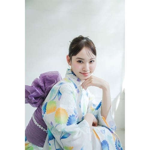 イセカタすかあとゆかた(ゆかた+へこ帯) 2点セット レディス
