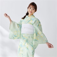 イセカタすかあとゆかた(ゆかた+へこ帯) 2点セット レディス(ゆり-M-L)