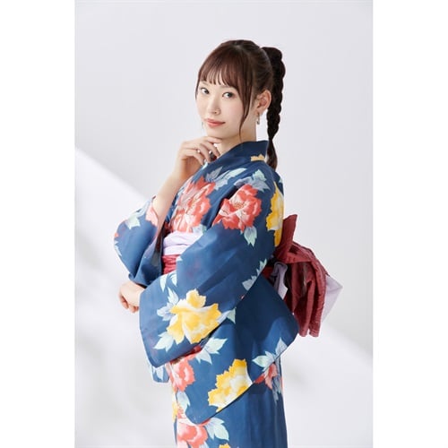 イセカタすかあとゆかた(ゆかた+へこ帯) 2点セット レディス