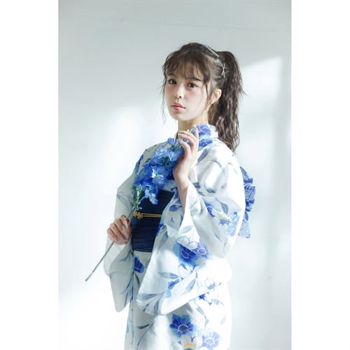 イセカタすかあとゆかた(ゆかた+へこ帯) 2点セット レディス