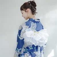 イセカタすかあとゆかた(ゆかた+へこ帯) 2点セット レディス(芍薬-M-L)