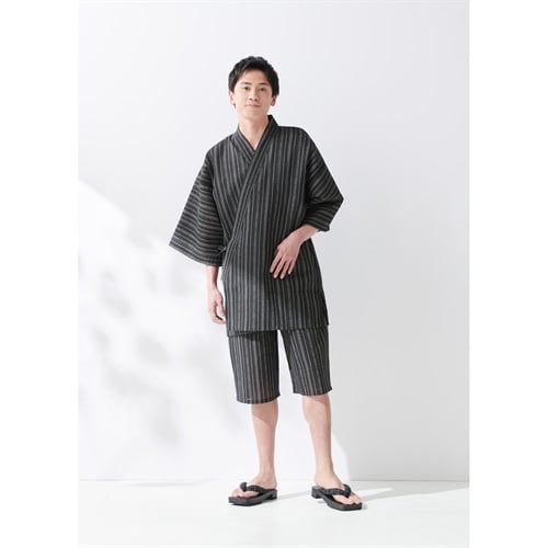 しじら織甚平 メンズ