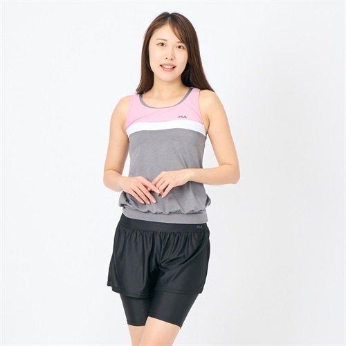 FILA(フィラ) セパレート水着 キュロット バイカラー レディス 水着 レディース(ウスクロ-11ｺﾞｳ)