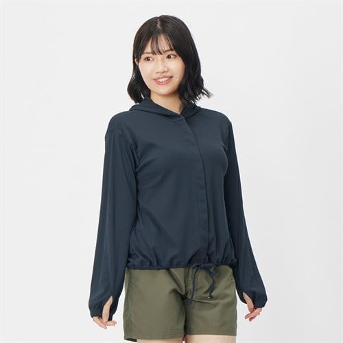 【ポイント20倍対象商品】FILA(フィラ) リブラッシュパーカー レディス ラッシュガード UVウェア 水着 レディース(ウスクロ-XL)
