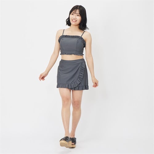 【ポイント20倍対象商品】水着3点セット ビキニ フリル レディス 水着 レディース