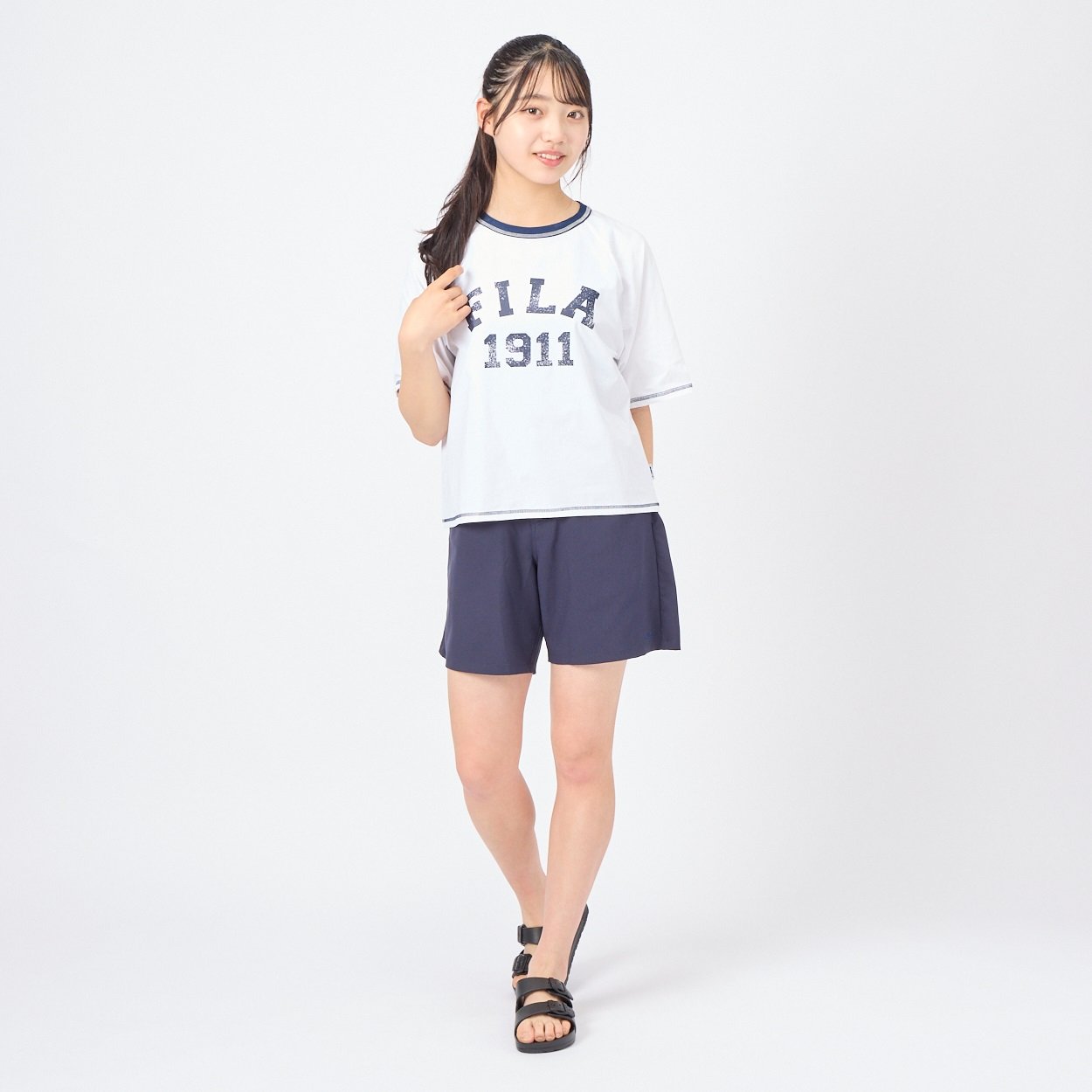 FILA(フィラ) 水着4点セット タンキニ ロゴT レディス 水着
