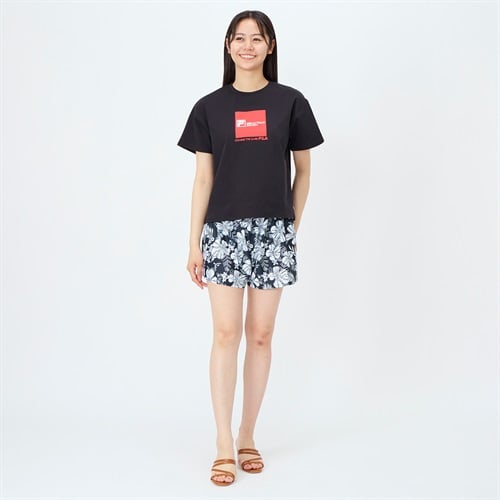 【ポイント20倍対象商品】FILA(フィラ) 水着4点セット ビキニ 花柄  レディス 水着 レディース(クロ-11ｺﾞｳ)