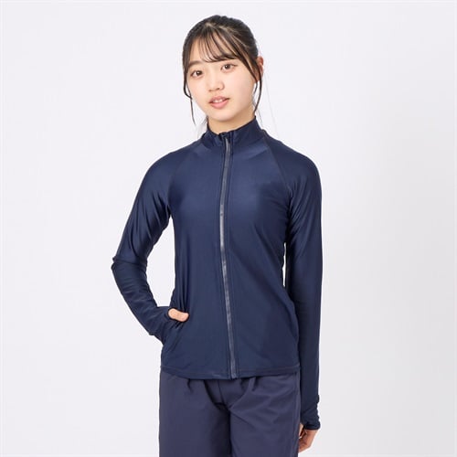 【ポイント20倍対象商品】お名前ネーム付きスクールラッシュ ラッシュガード UVウェア 水着 レディース(コイアオ-M)