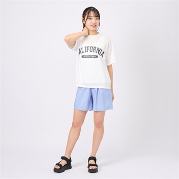 【ポイント20倍対象商品】カレッジロゴTシャツ カーゴパンツ付き４点セット レディス 水着 レディース