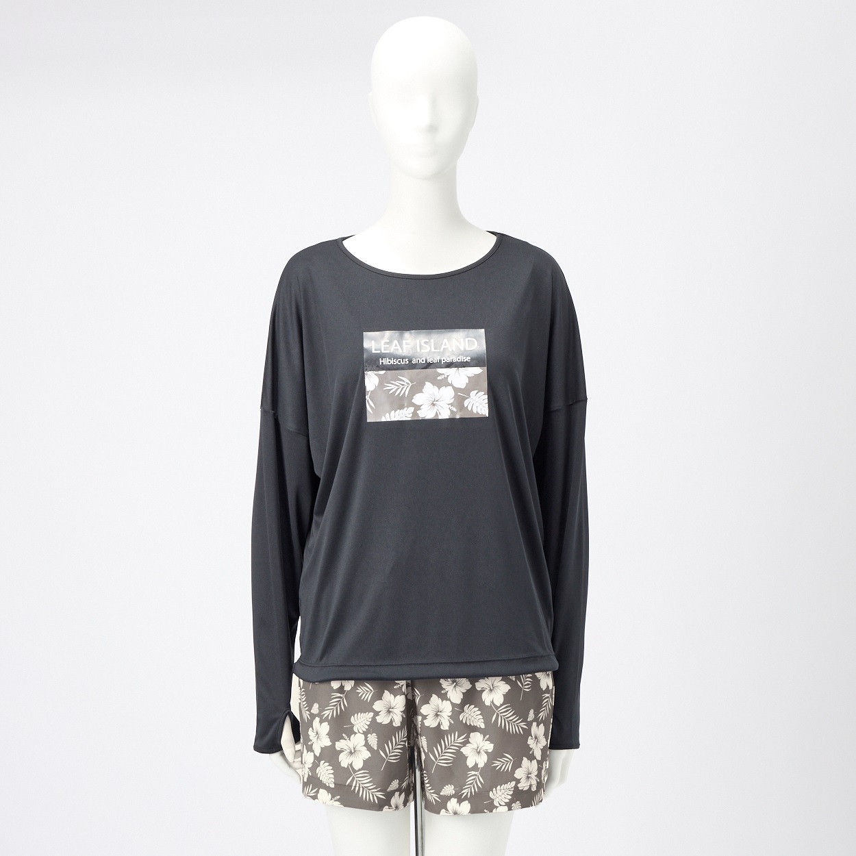 タンキニ4点セット ハイビスカス長袖Tシャツ N's SELECTION
