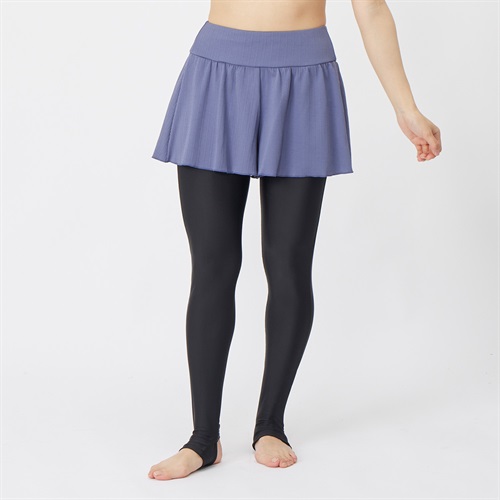 【ポイント20倍対象商品】ビキニコーディネート パンツ付きトレンカ レディス 水着 レディース(アオ-L)