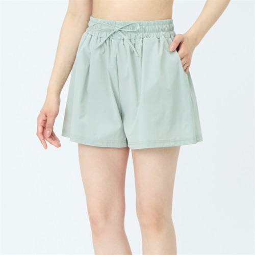 【ポイント20倍対象商品】フレアショートパンツ レディス 水着 レディース(ウスアオ-M)